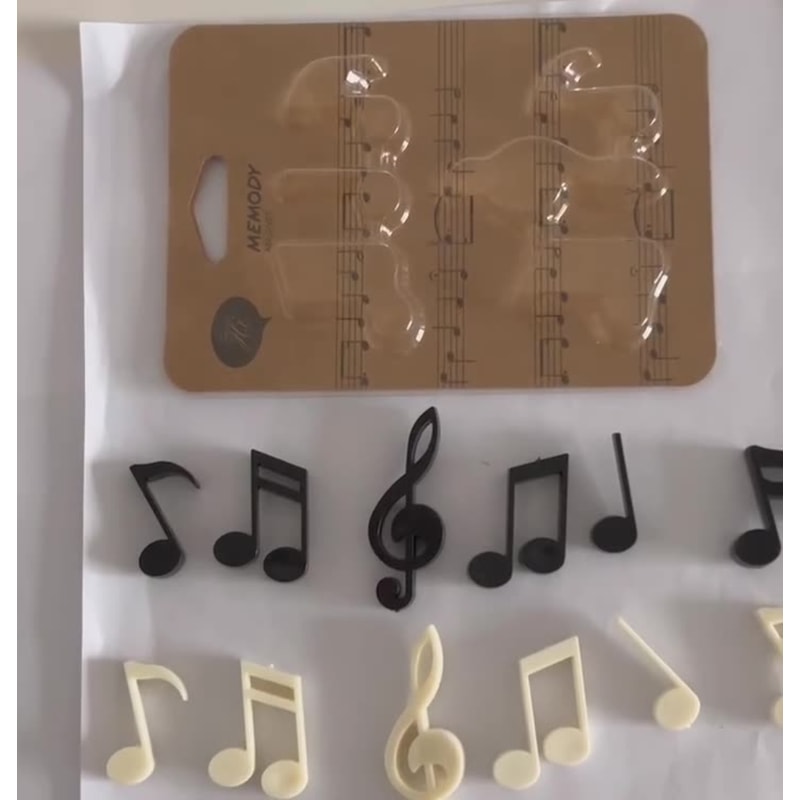 Music Note Refrigerator Sticker Creative Piano Score Magnet Sticker 0