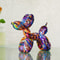 Colorful Resin Graffiti Balloon Dog Figurines For Interior Home Decoration Artistic Animal Statue C 3