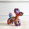 Colorful Resin Graffiti Balloon Dog Figurines For Interior Home Decoration Artistic Animal Statue C 4