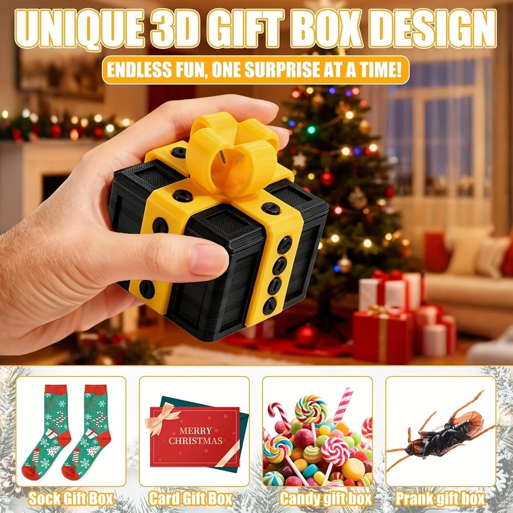 Funny Middle Finger Surprise Gift Box Christmas Prank Gift Home And Office Desk Decor For Kids And 5