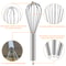 Manual Egg Beater Blender, Kitchen Balloon Whisks With Stainless Grip
