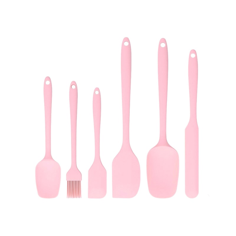 All-In-One Silicone Spatula Set for Cake Frosting, Baking, Oil Brush & Butter Spatula