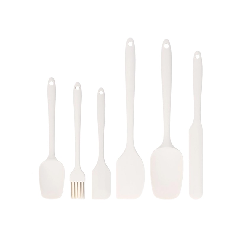 All-In-One Silicone Spatula Set for Cake Frosting, Baking, Oil Brush & Butter Spatula