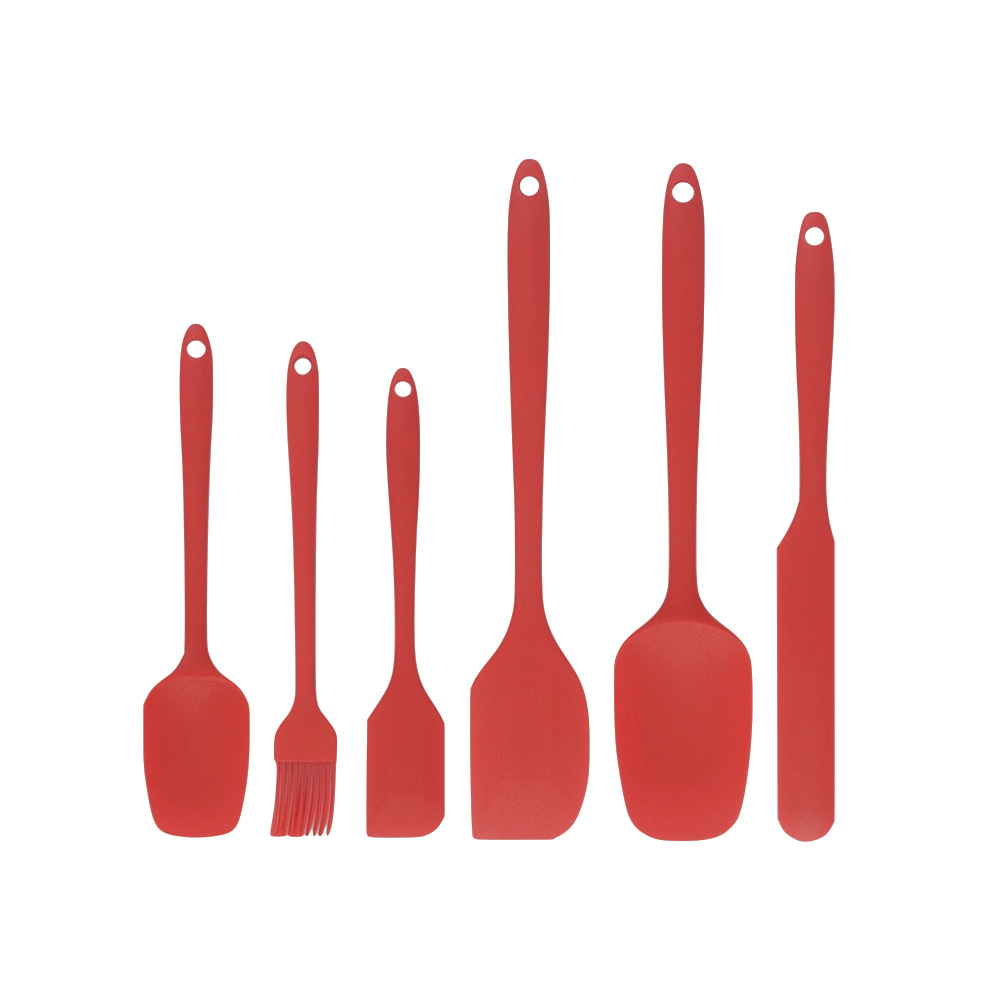 All-In-One Silicone Spatula Set for Cake Frosting, Baking, Oil Brush & Butter Spatula