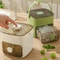 Cube Ice Maker With Lid Easy Release Silicone Ice Cube Tray And Storage Bin 3
