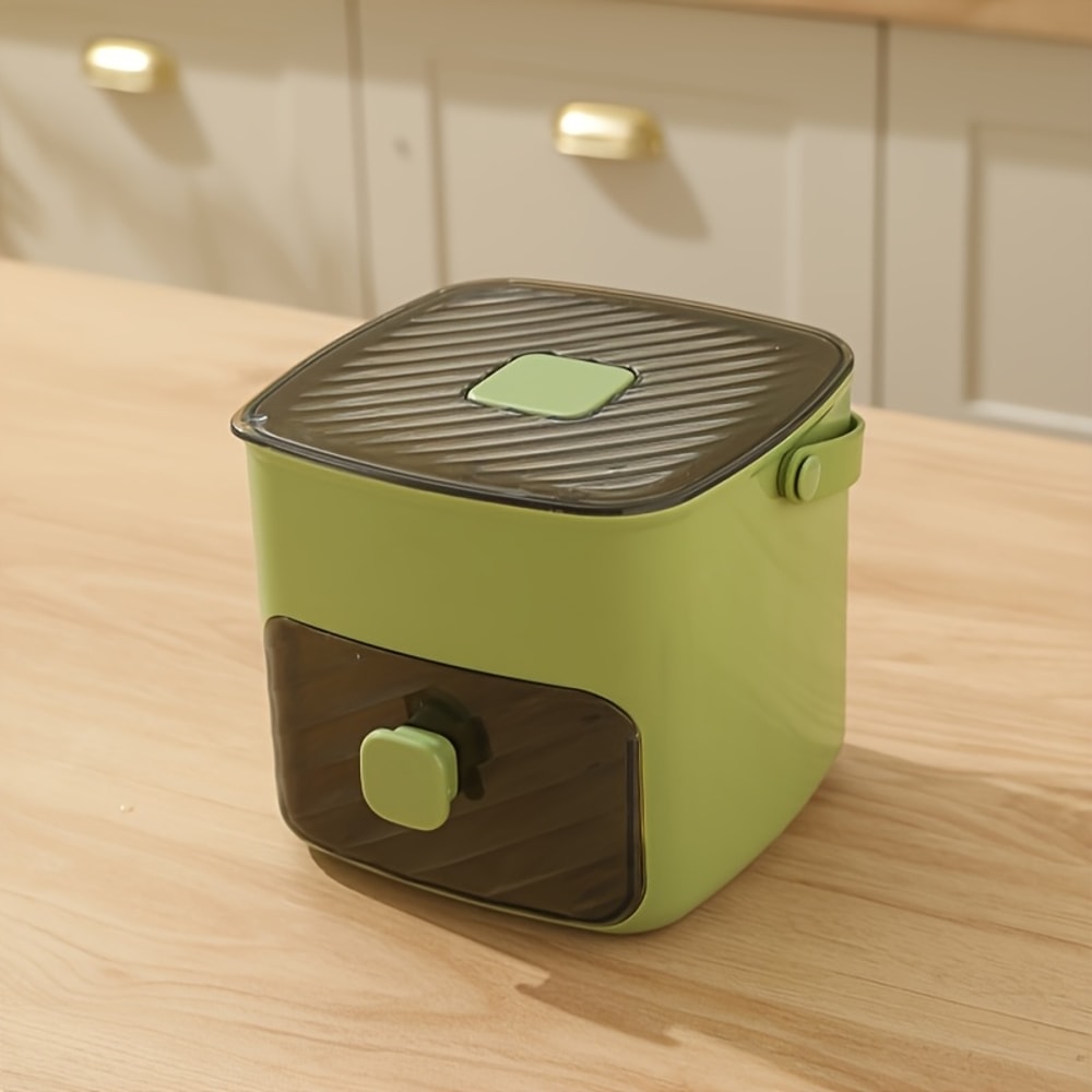 Cube Ice Maker With Lid Easy Release Silicone Ice Cube Tray And Storage Bin 7