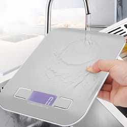 precisionchef digital kitchen scale with led display & stainless steel platform