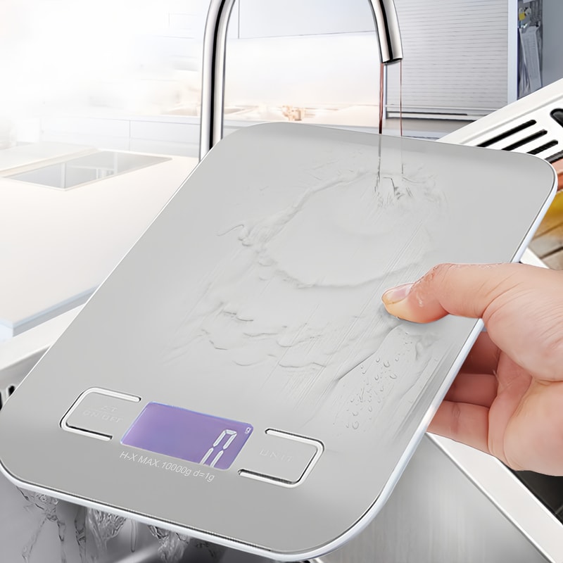 PrecisionChef Digital Kitchen Scale with LED Display & Stainless Steel Platform