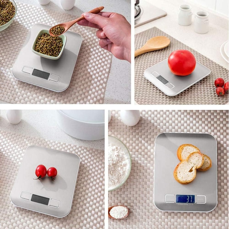 PrecisionChef Digital Kitchen Scale with LED Display & Stainless Steel Platform