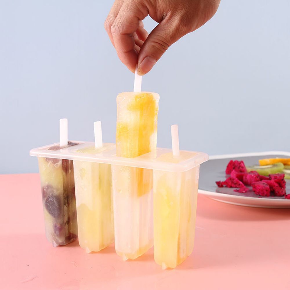 Cavity Popsicle Mold With Lid Reusable Ice Cream Mold For Homemade Frozen Treats 0