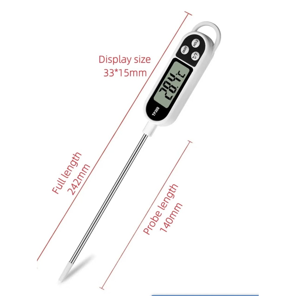 Instant Read Digital Food Thermometer Pen For Cooking BBQ Meat Milk Temperature Testing 5
