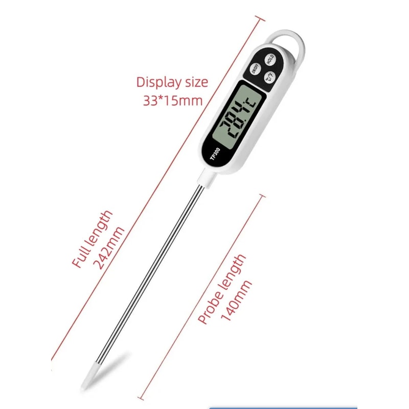 Instant Read Digital Food Thermometer Pen For Cooking BBQ Meat Milk Temperature Testing 5