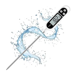 instant read digital food thermometer pen for cooking, bbq, meat & milk temperature testing