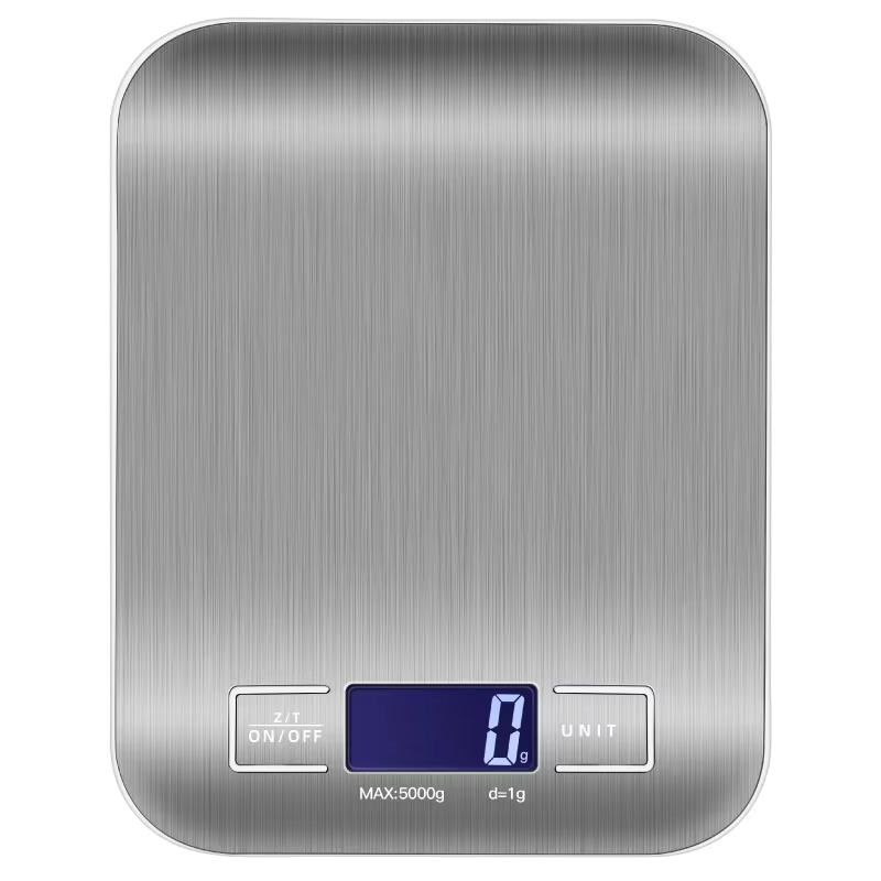 Smart Precision Digital Kitchen Scale 5kg Stainless Steel Food Weighing Scale 4