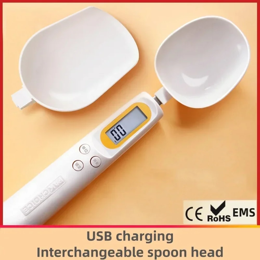 PrecisionScoop USB Rechargeable Digital Spoon Scale For Baking Coffee Baby Food 5