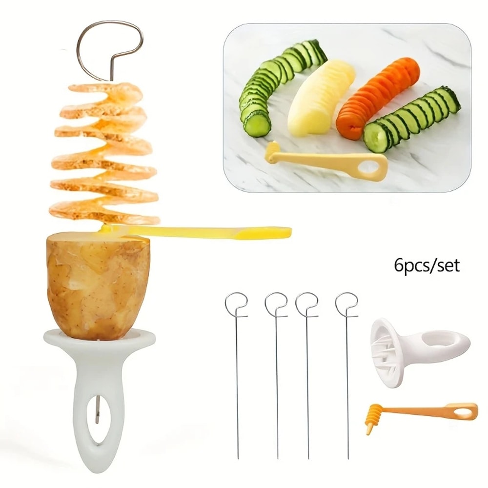 Stainless Steel Vegetable Spiralizer Spiral Potato Cutter Set 1