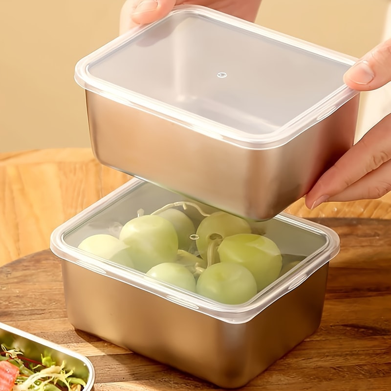 FreshLock Stainless Steel Lunch Container Set Leakproof Food Storage Boxes With Lids 4