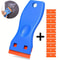Precision Plastic Car Sticker Remover Glass Scraper Tool Set 0