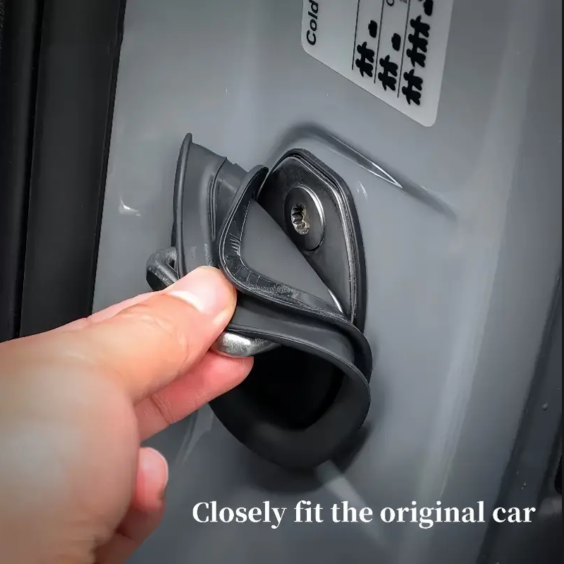 SilentGuard Car Door Lock Protector Pads Pack Shock Absorbing Anti Collision Sleeves 2