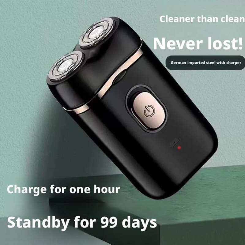 PocketGlide Mini Electric Shaver USB Rechargeable Travel Razor For Men 1