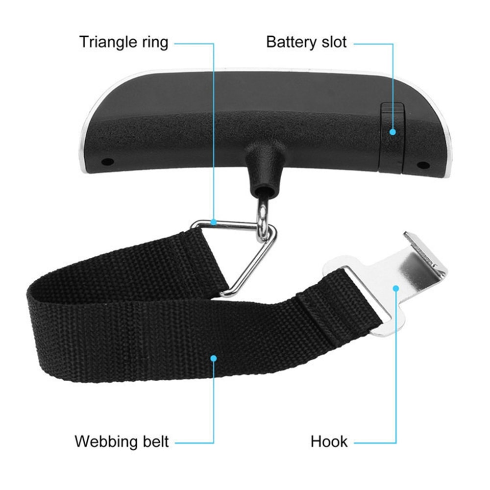 TravelGuard Digital Luggage Scale Portable Baggage Weight Checker 3