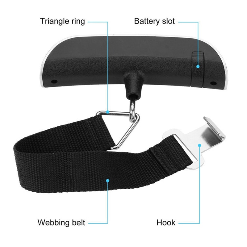 TravelGuard Digital Luggage Scale Portable Baggage Weight Checker 3