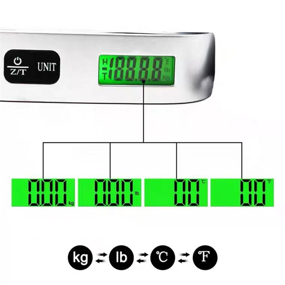 TravelGuard Digital Luggage Scale Portable Baggage Weight Checker 5