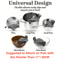 SnapDrain Adjustable Clip On Pot Strainer For Pots Pans Bowls 4