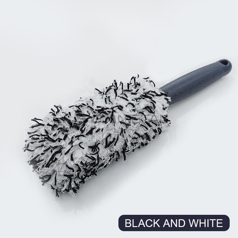 Premium Car Wheel Tire Wheel Cleaning Brush Plush Rim Cleaning Brush For Deep Dust Grime Removal 8