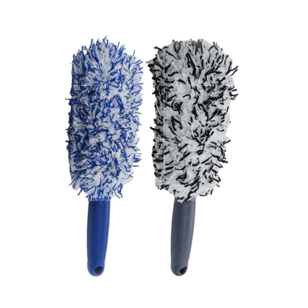 Premium Car Wheel Tire Wheel Cleaning Brush Plush Rim Cleaning Brush For Deep Dust Grime Removal 0