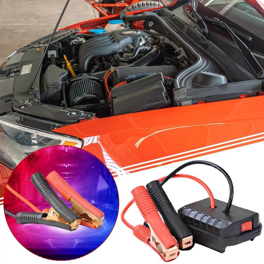 Heavy Duty Makita Battery Jump Starter Adapter Car Battery Converter Charger Clip Power Tool Adapt 2