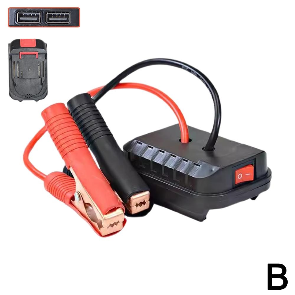 Heavy Duty Makita Battery Jump Starter Adapter Car Battery Converter Charger Clip Power Tool Adapt 8