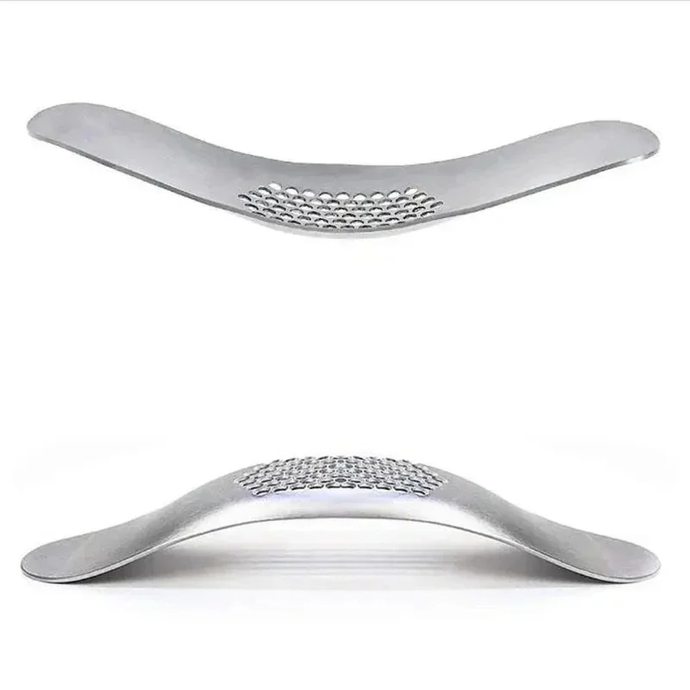 Stainless Steel Garlic Press Mincer Pro Easy Crush Garlic Crusher Kitchen Tool 4