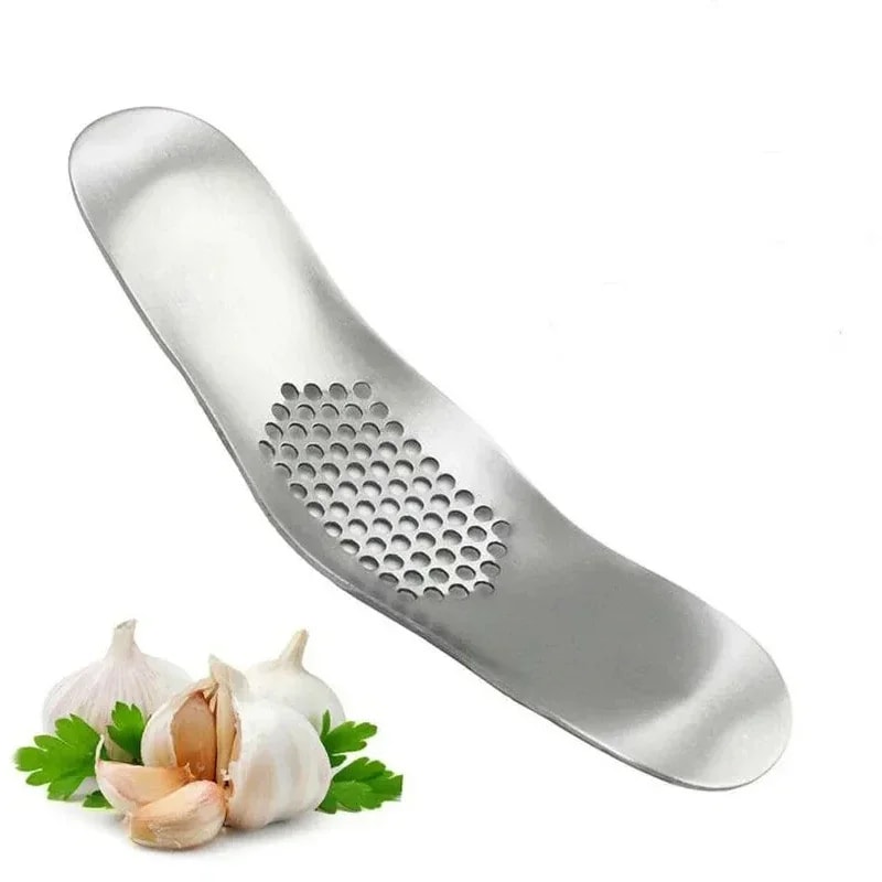Stainless Steel Garlic Press Mincer Pro Easy Crush Garlic Crusher Kitchen Tool 5