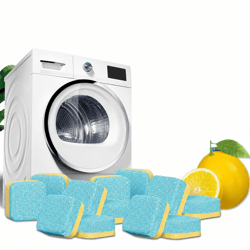 premium lemon scent washing machine cleaner tablets deep drum & tub cleaning