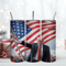 American Flag Trump 2024 20oz Skinny Tumbler Wrap, Sublimation Design Png.png