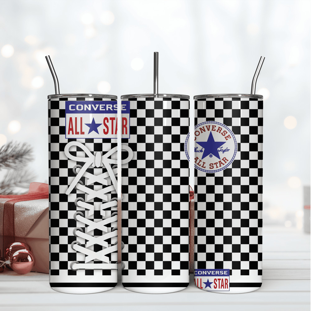 Caro Converse Shoes 20Oz Tumbler Wrap Sublimation Design, Brand Tumbler Wrap Design.png