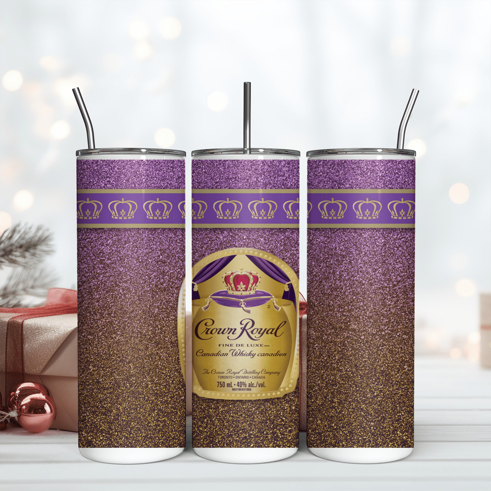 Crown Royal Wine Skinny 20Oz Tumbler Wrap Png, Digital Download PNG, Wrap Design Png.png
