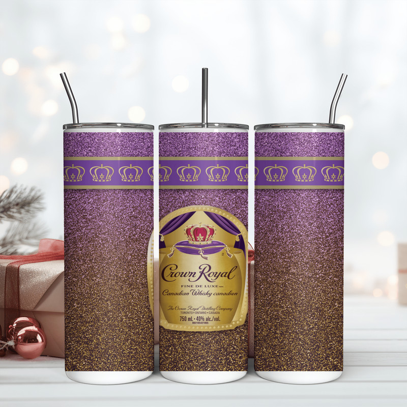 Crown Royal Wine Skinny 20Oz Tumbler Wrap Png, Digital Download PNG, Wrap Design Png.png