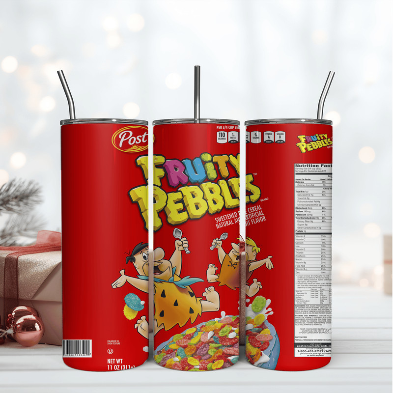 Fruit Pubbles Red 20Oz Tumbler Wrap Sublimation Design, 20OZ Tumbler Wrap Design.png