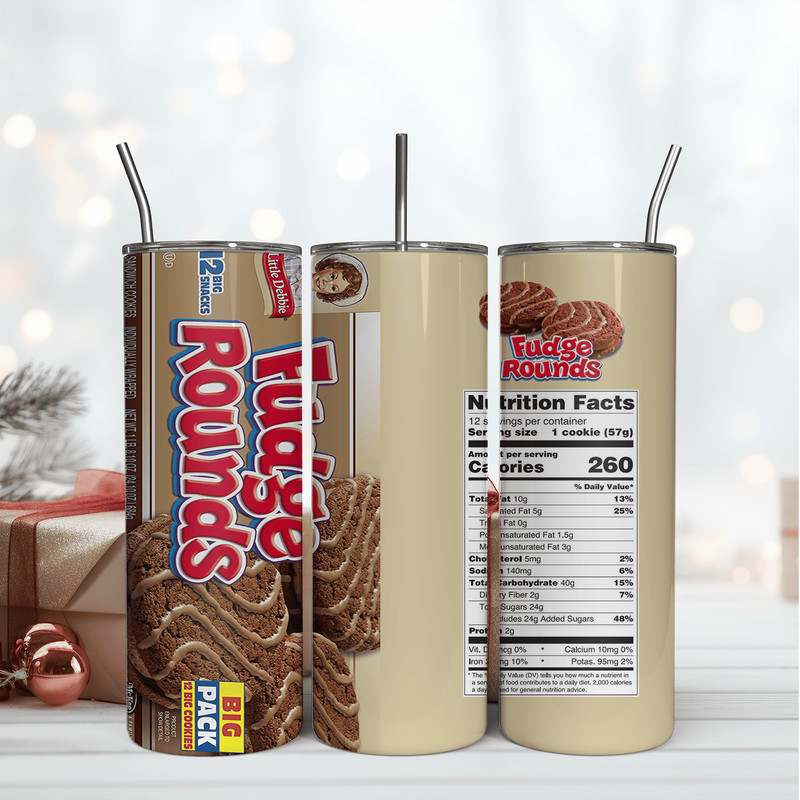 Fudge Rounds 20Oz Tumbler Wrap Sublimation Design, 20OZ Tumbler Wrap Design.png