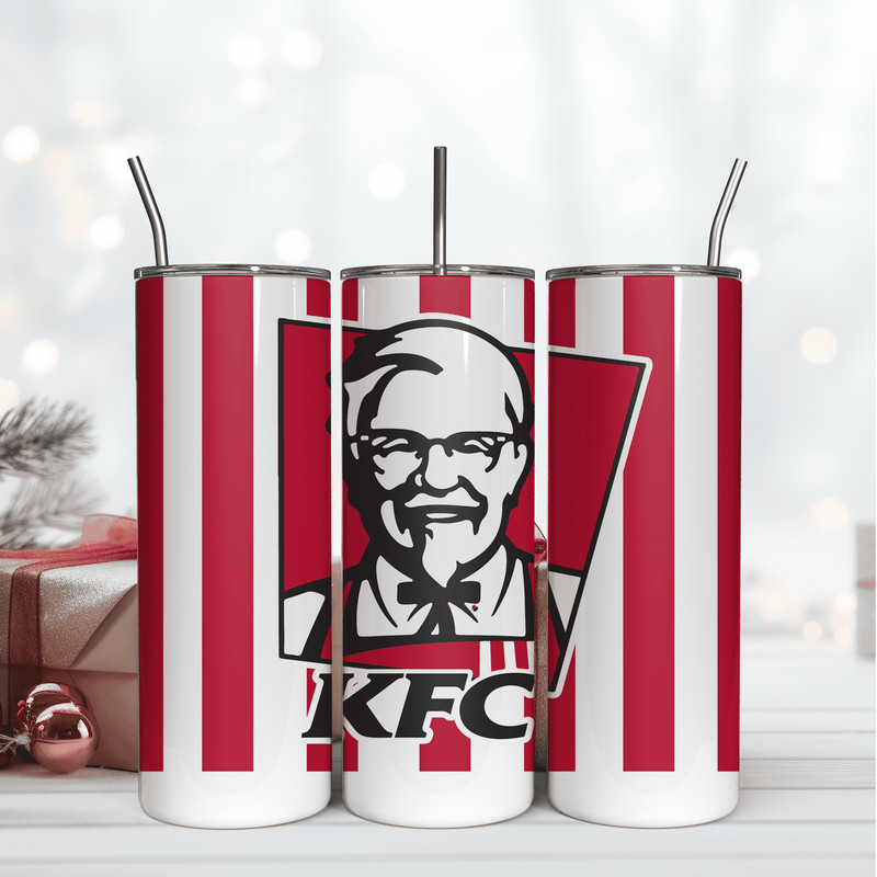 KFC 20Oz Tumbler Wrap Sublimation Design, 20OZ Tumbler Wrap Design.png