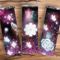 3D Butterfly 20oz Sublimation Tumbler Wrap Dark Floral 20oz Sublimation Dark Butterfly PNG Design B 1
