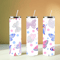 Butterfly Sublimation Tumbler Wrap 20oz Dark Floral 20oz Sublimation Dark Butterfly PNG Boho Tumble 1