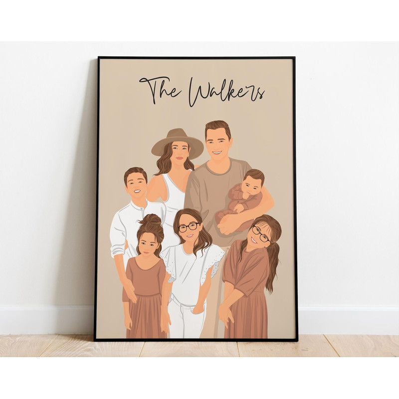 Faceless Portrait Custom Illustration Personalised Photo Photo Illustration Personalised Portrait B 2