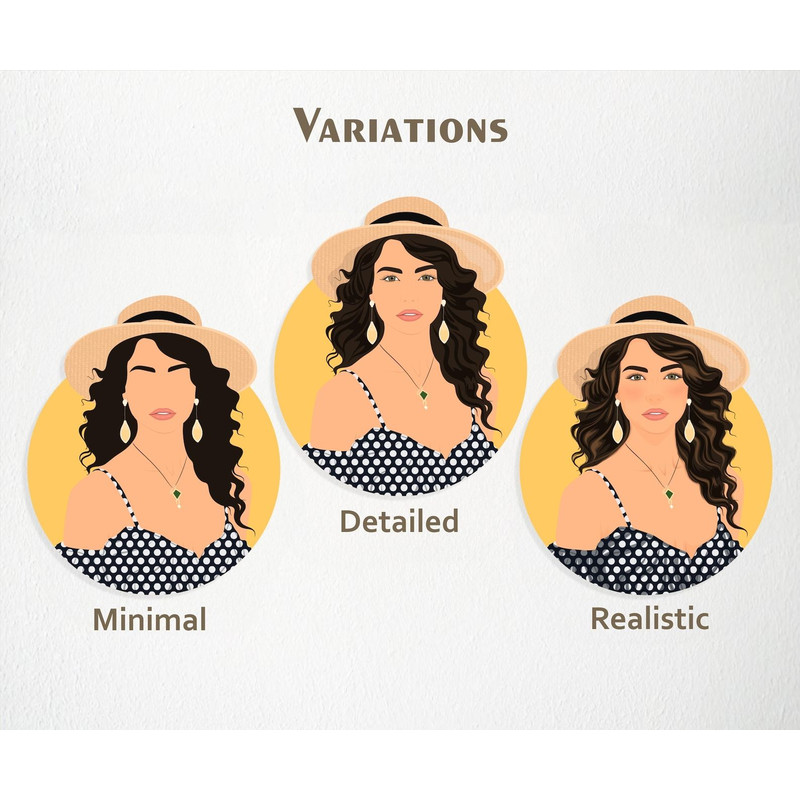 Faceless Portrait Custom Illustration Personalised Photo Photo Illustration Personalised Portrait B 5