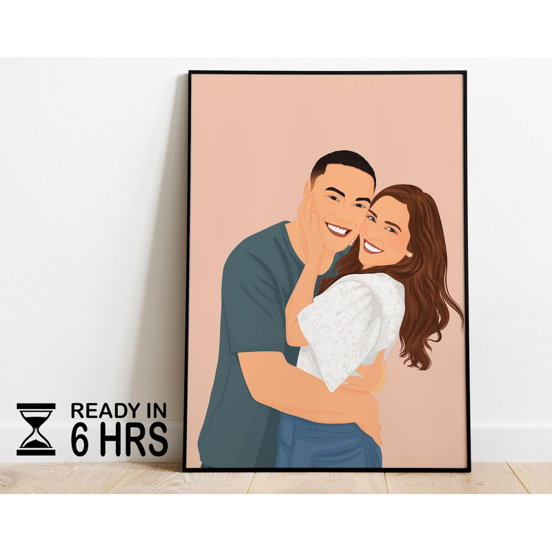 Faceless Portrait Custom Illustration Personalised Photo Photo Illustration Personalised Portrait B 6