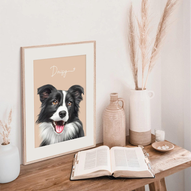 Custom Pet Portrait Pet Portrait From Photo Dog Portrait Custom Dog Portrait Cat Portrait Cat Mom G 6