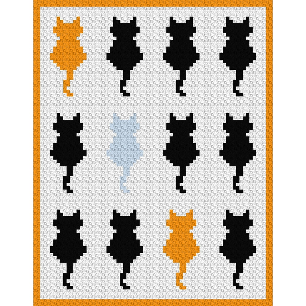 2. Baby Cats throw crochet pattern