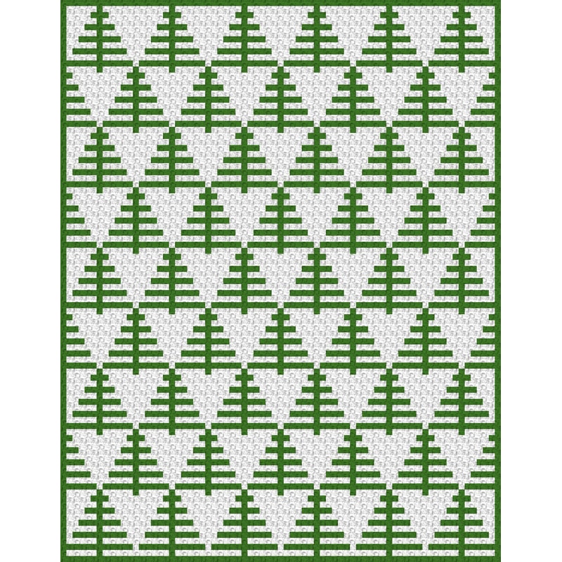 2. Christmas Trees throw crochet pattern